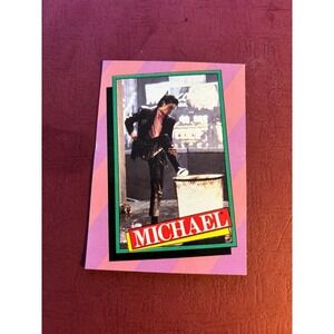 Vintage 1980s Michael Jackson Music Card 1984 Billie Jean Thriller Beat it